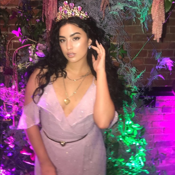 Large Baroque Crown w Tear Drop Swarovski Crystals - Picture 3 of 6